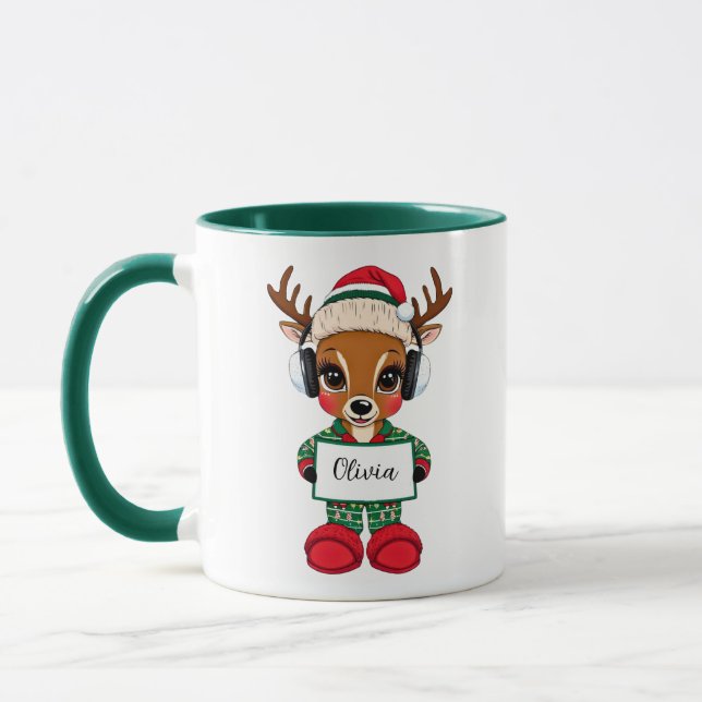 Taza Festividad Navidad de renos (Izquierda)