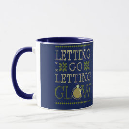 Taza Festividad personalizada "Dejando ir, dejando resp