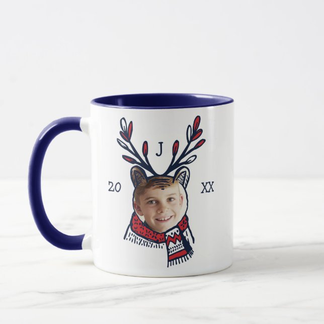 Taza Festividad plasmada del personaje del oso polar fe (Izquierda)
