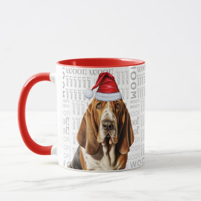 Taza Festividades de los Navidades de los perros honrad (Izquierda)