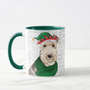 Taza Festividades de los Navidades Lakeland Terrier Dog