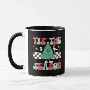 Taza Festividades de temporada retro para mujeres