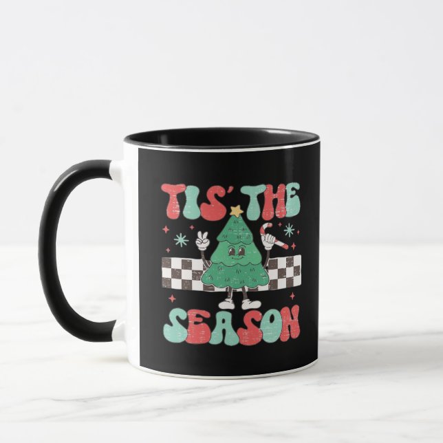 Taza Festividades de temporada retro para mujeres (Izquierda)