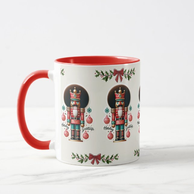 Taza Festividades felices de Afro Nutcracker (Izquierda)
