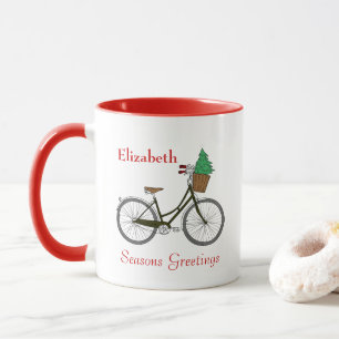 Taza Festividades personalizadas Temporadas de Biciclet