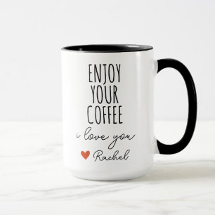 Taza Fiance Disfruta De Tu Café Buenos Días Gif