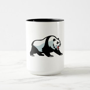 Taza Fierce Panda - Audaz Agresiva Emblema T-Shirt