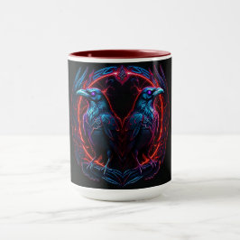 Taza Fiery Two Ravens