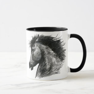 Taza Fiery Wild Horse