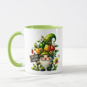 Taza Fiesta de bienvenida de gnome lindo añada nombre