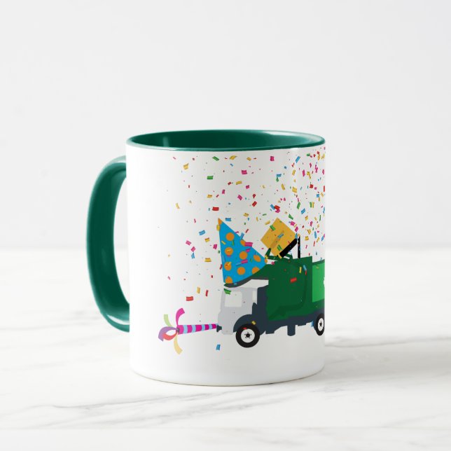 Taza Fiesta de Camión Basura de reciclaje (Anverso izquierdo)