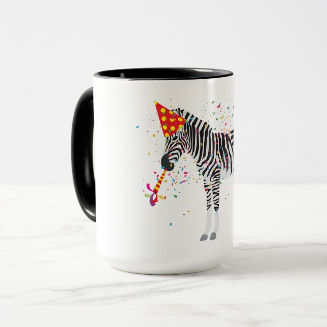 Taza Fiesta de cebra - Animales con Fiesta (Anverso izquierdo)