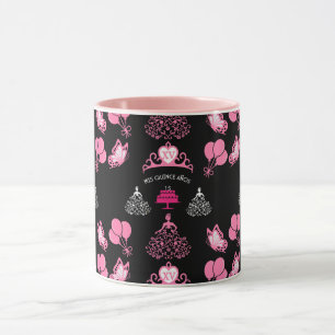 Taza Fiesta de Corona Rosa Quinceañera