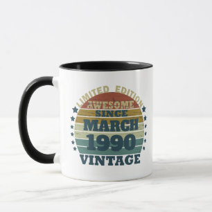 Taza Fiesta de cumpleaños 35 vintage personalizada