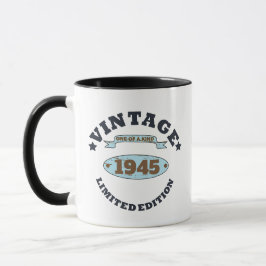 Taza Fiesta de cumpleaños 85 vintage personalizada