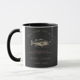 Taza Fiesta de Despedida de Soltera con Tema de Pesca P