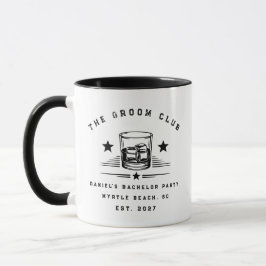 Taza Fiesta de Despedida de Soltero Personalizada con T