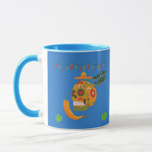 Taza Fiesta de Fuego azul