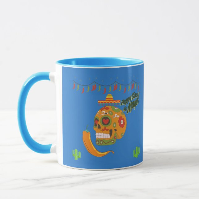Taza Fiesta de Fuego azul (Izquierda)
