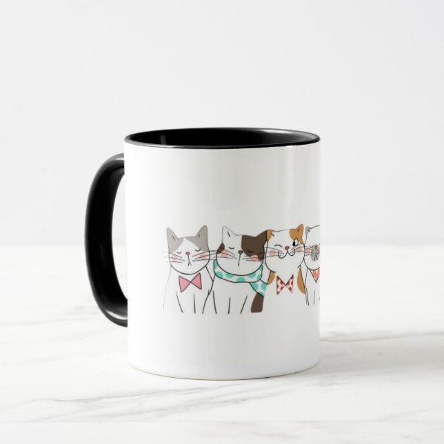 Taza Fiesta de gatos (Anverso izquierdo)