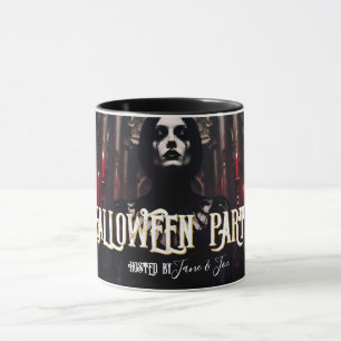 Taza Fiesta de Halloween – Invitación Oscura Gótica