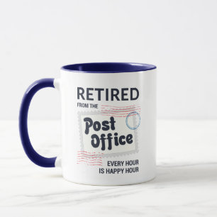 Taza Fiesta de jubilación del trabajador postal cartero
