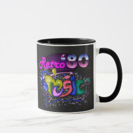 Taza Fiesta de música retro vintage
