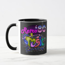 Taza Fiesta de música retro vintage