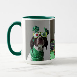 Taza Fiesta de perros del Día de San Patricio