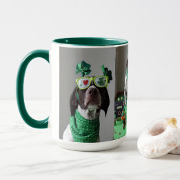 Taza Fiesta de perros del Día de San Patricio