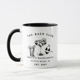 Taza Fiesta de soltera de fin de semana moderna y perso