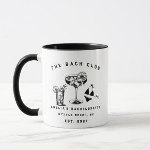 Taza Fiesta de soltera de fin de semana moderna y perso