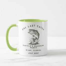 Taza Fiesta de Soltero de Pesca con Tema de Pescado Per