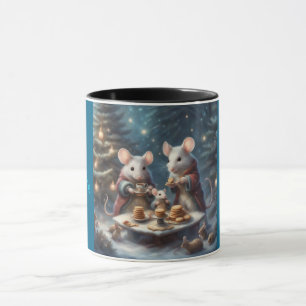 Taza Fiesta del té de ratones caprichosos en Navidad