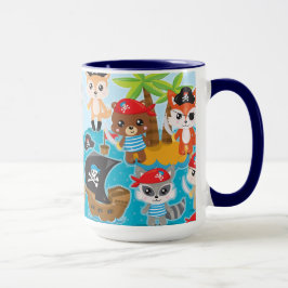 Taza Fiesta Divertida de Piratas para Niños