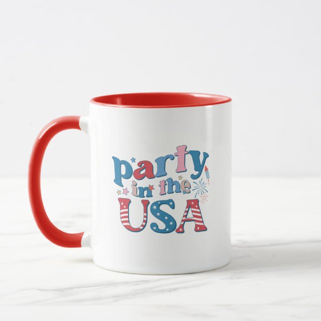 Taza Fiesta En El Patriótico Estadounidense (Izquierda)