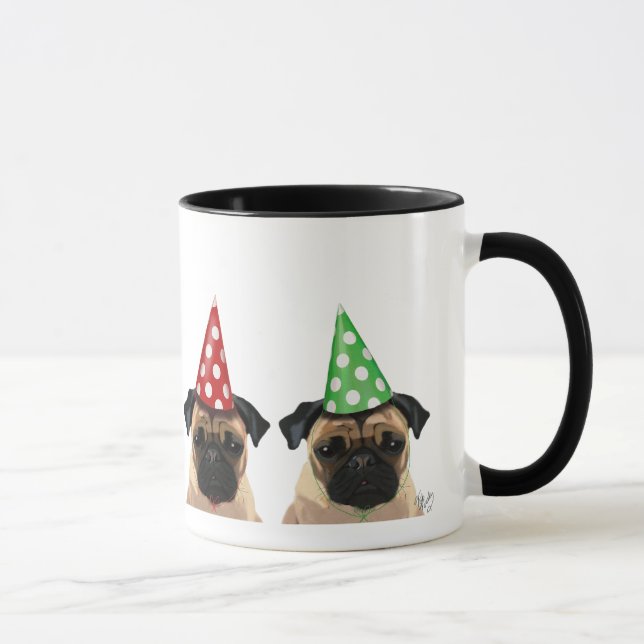 Taza Fiesta Pugs Pair (Derecha)