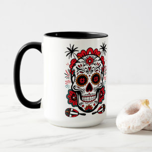 Taza Fiesta Skull Vibes