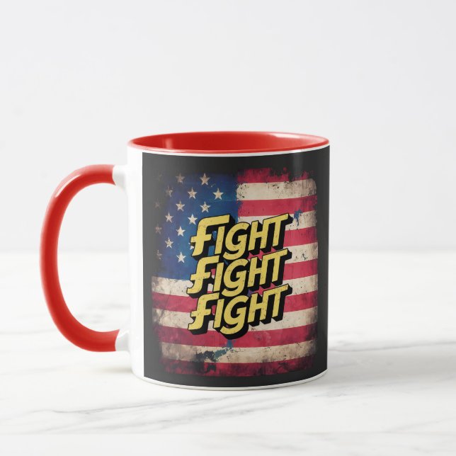 Taza Fight Fight Fight - élection Donal Trump (Izquierda)
