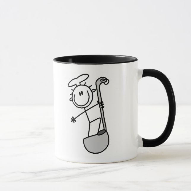 Taza Figura cocinero del palillo con la cucharón (Derecha)
