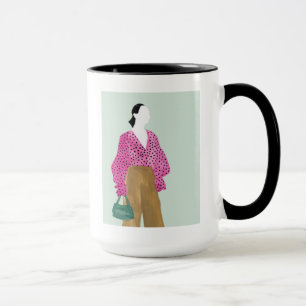 Taza Figura de la moda: Punto Polka superior