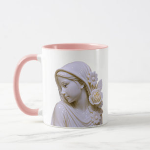 Taza Figura de retrato de mujer