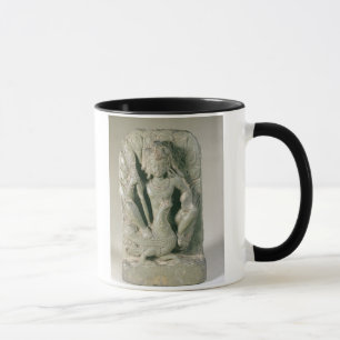Taza Figura de Skanda con su pavo real, colinas de