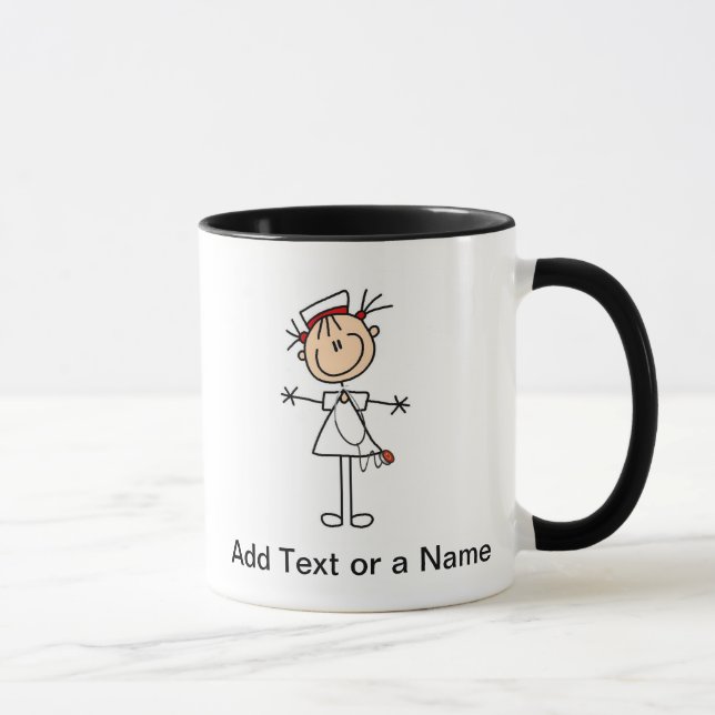 Taza Figura femenina blanca regalos del palillo de la (Derecha)