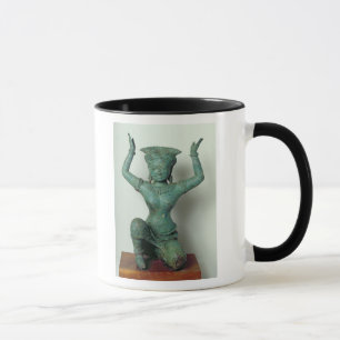 Taza Figura femenina del arrodillamiento usada para