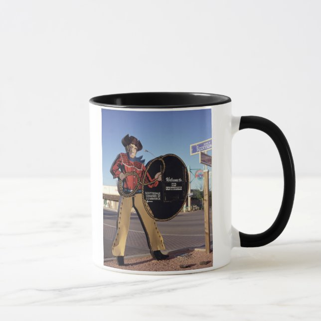 Taza Figura muestra del vaquero que acoge con (Derecha)