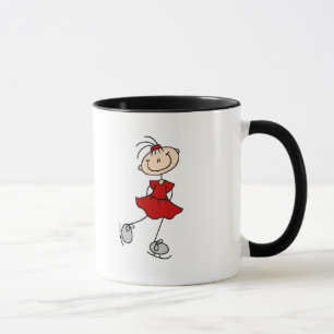 Taza Figura roja camisetas y regalos del vestido del