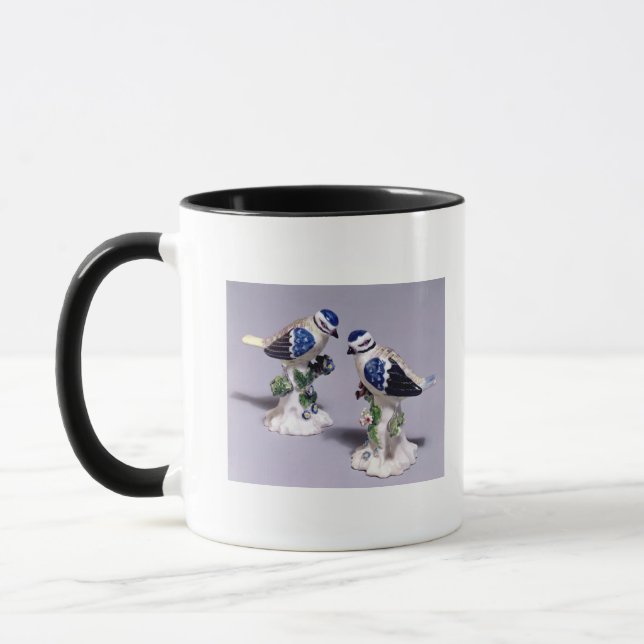 Taza Figuras de Derby de los bluetits, c.1760 (Izquierda)