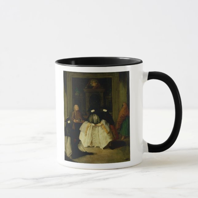Taza Figuras enmascaradas en un café veneciano (Derecha)