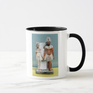 Taza Figurilla de Amenophis IV y de Nefertiti